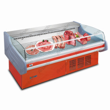 large supermarket mobile portable showcase deep freezer for meat